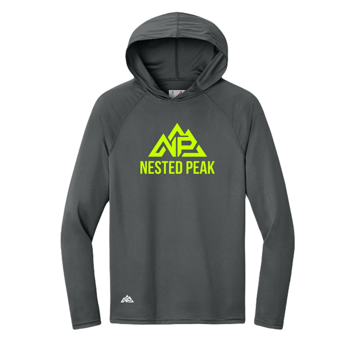 NP 26 Men's Neon Performance Hoodie | Silver, Scarlet, Pastel Blue, Navy, Graphite, Black - Nested Peak