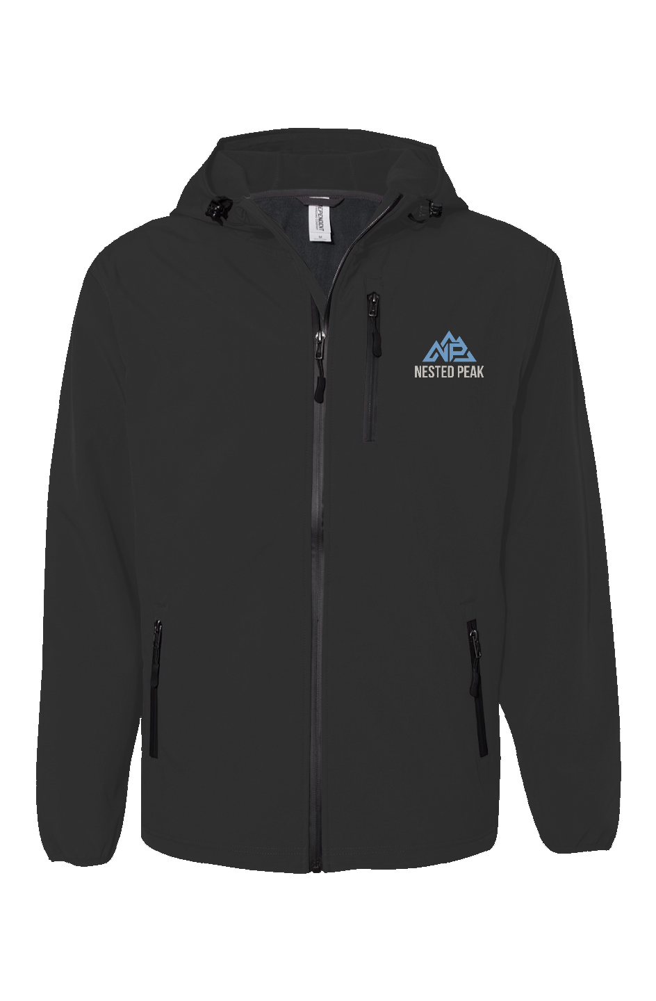 NP 26 Men's Poly Tech Soft Shell Jacket | Graphite, Black - Nested Peak LLC