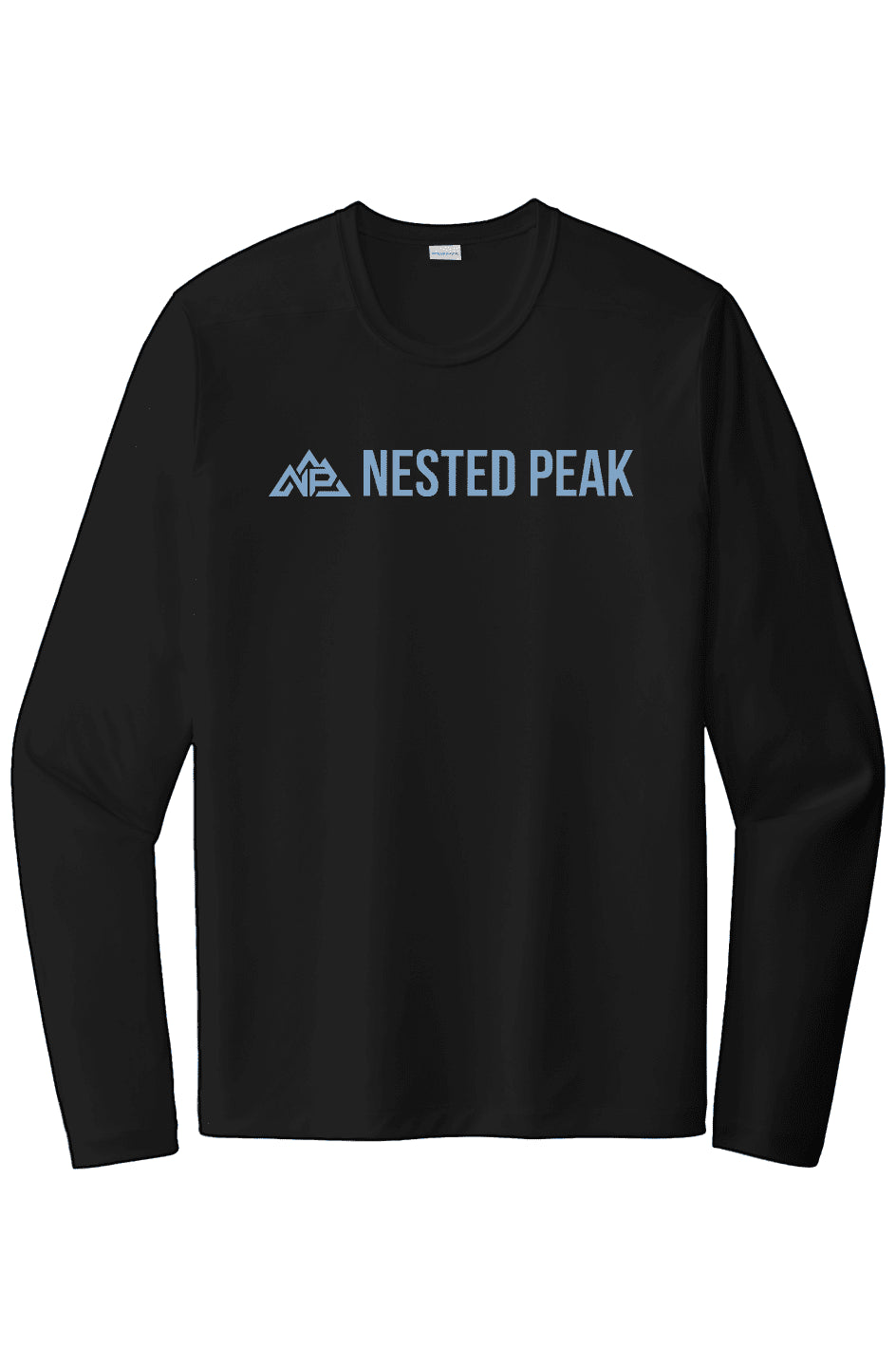 NP 26 Men's Posi UV Pro LS Tee | Black, White, Dark Smoke Grey - Nested Peak