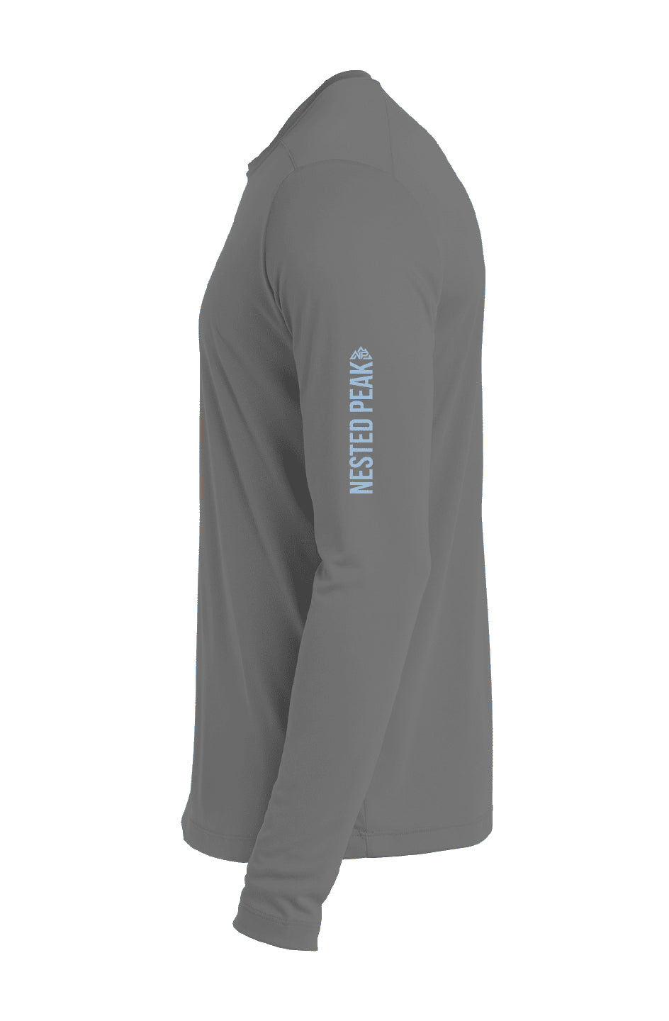 NP 26 Men's Posi UV Pro LS Tee | Black, White, Dark Smoke Grey - Nested Peak