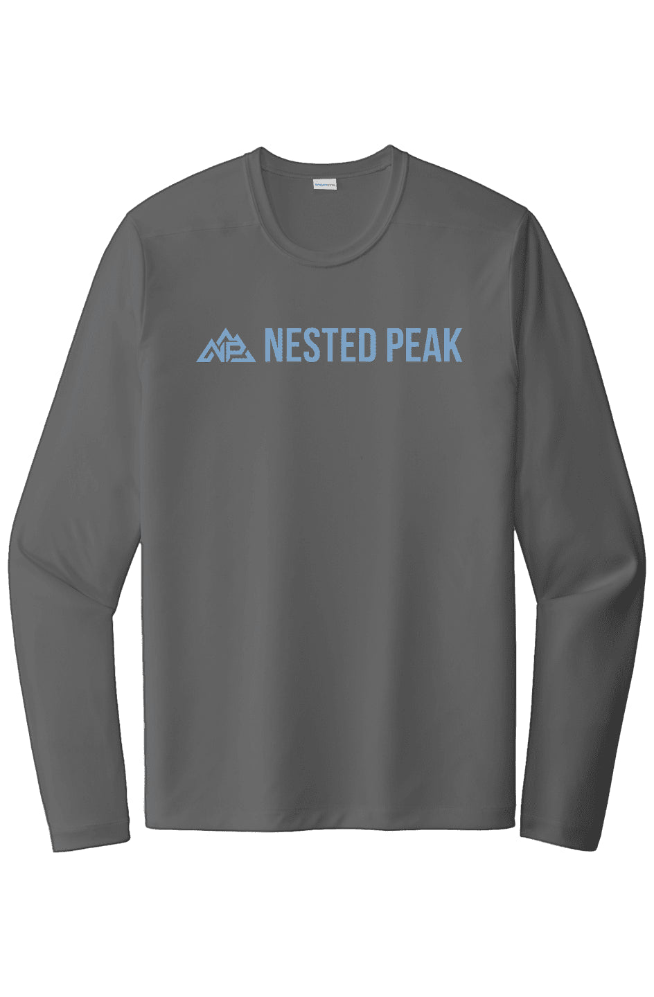 NP 26 Men's Posi UV Pro LS Tee | Black, White, Dark Smoke Grey - Nested Peak