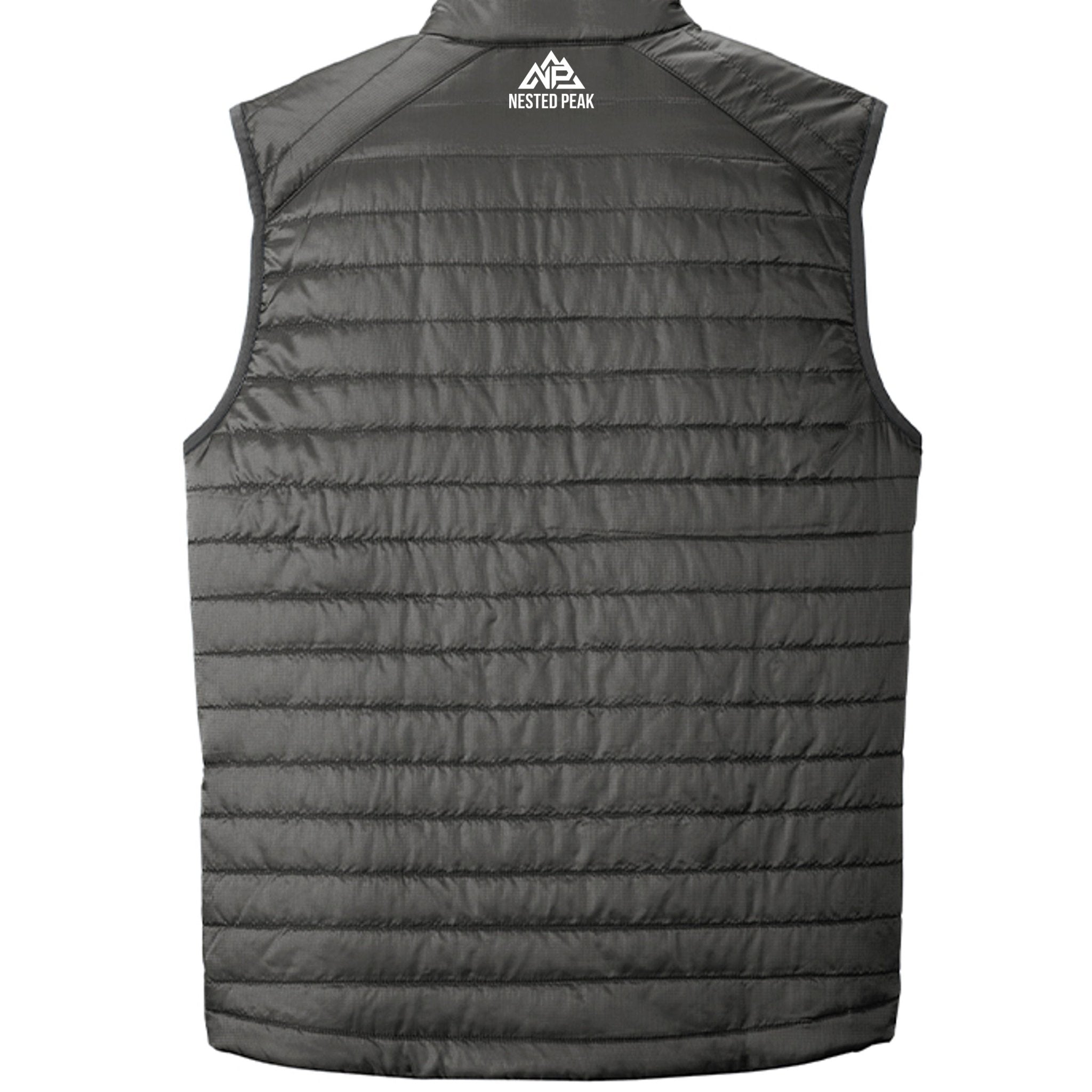 NP 26 Men's Puff Vest | River Blue Navy, Graphite, Deep Black, Cobalt Blue - Nested Peak