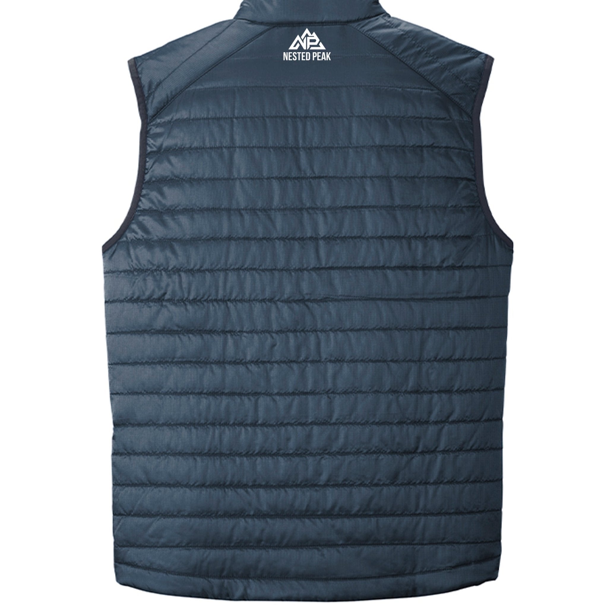 NP 26 Men's Puff Vest | River Blue Navy, Graphite, Deep Black, Cobalt Blue - Nested Peak