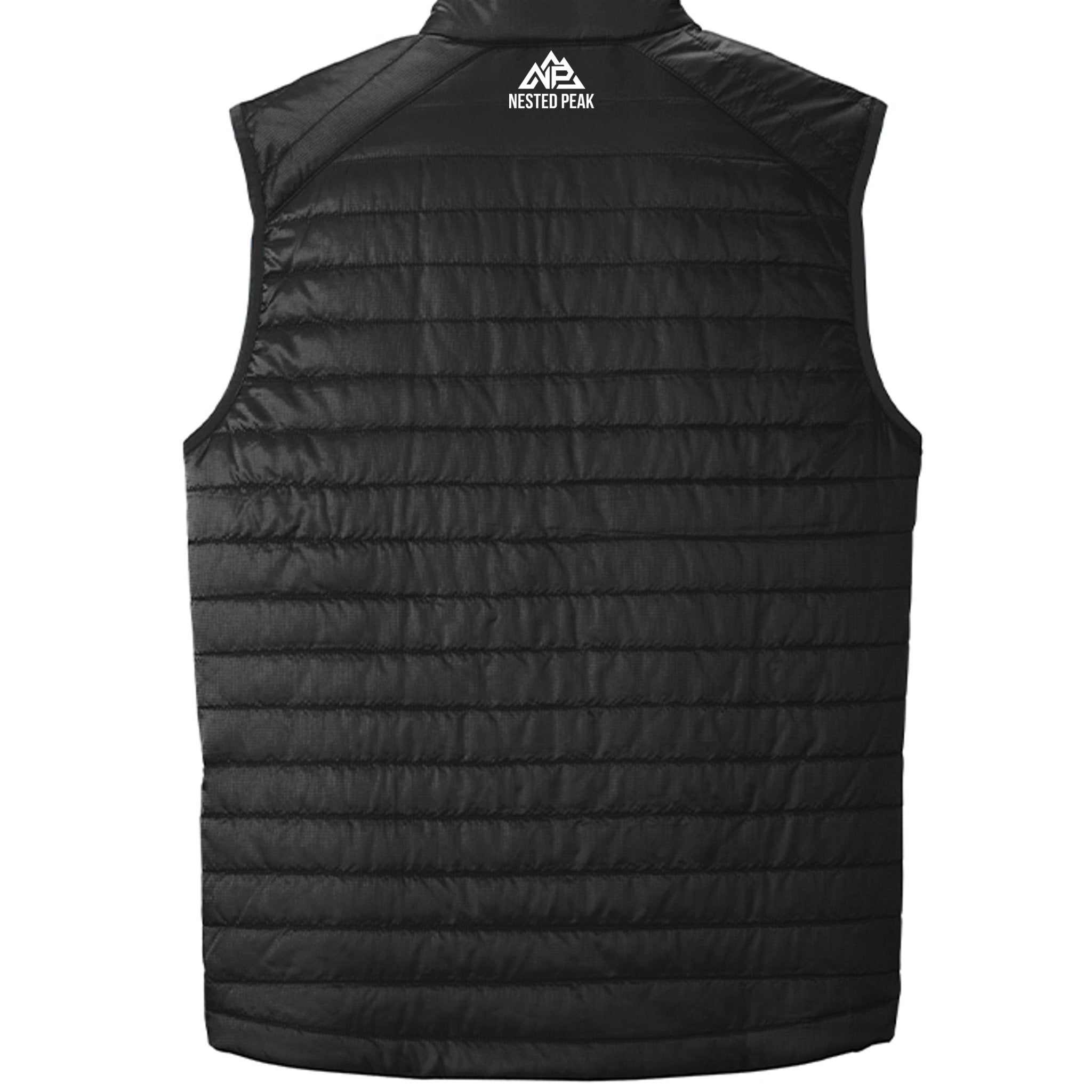 NP 26 Men's Puff Vest | River Blue Navy, Graphite, Deep Black, Cobalt Blue - Nested Peak