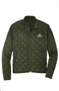 NP 26 Men's Quilted Full Zip Jacket | Townsend Green, Deep Black - Nested Peak