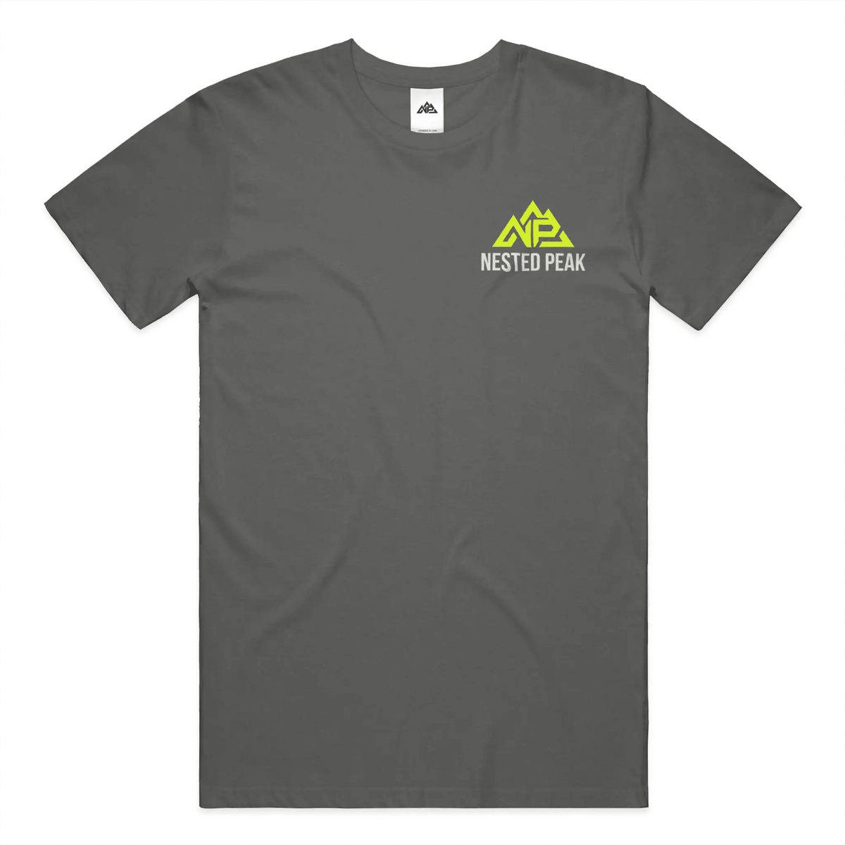 NP 26 Men's Split Tri Tee | Black, New Navy, Grey Frost - Nested Peak