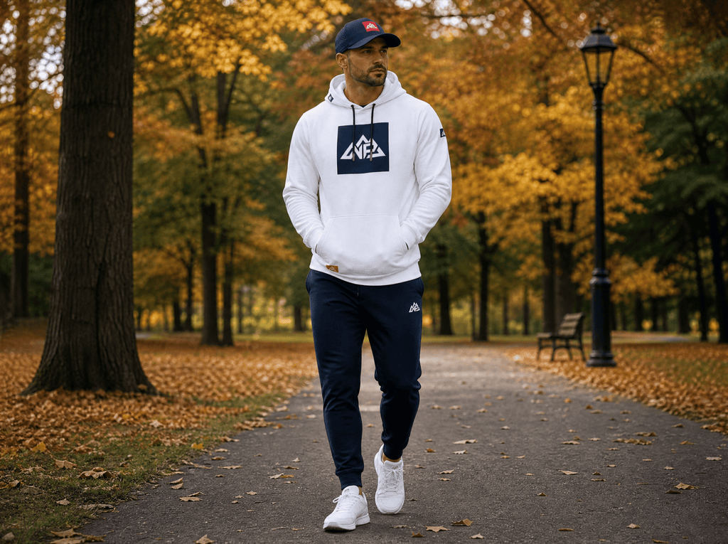 NP 26 Men's Thicken Pullover Hoodie | White - Nested Peak LLC