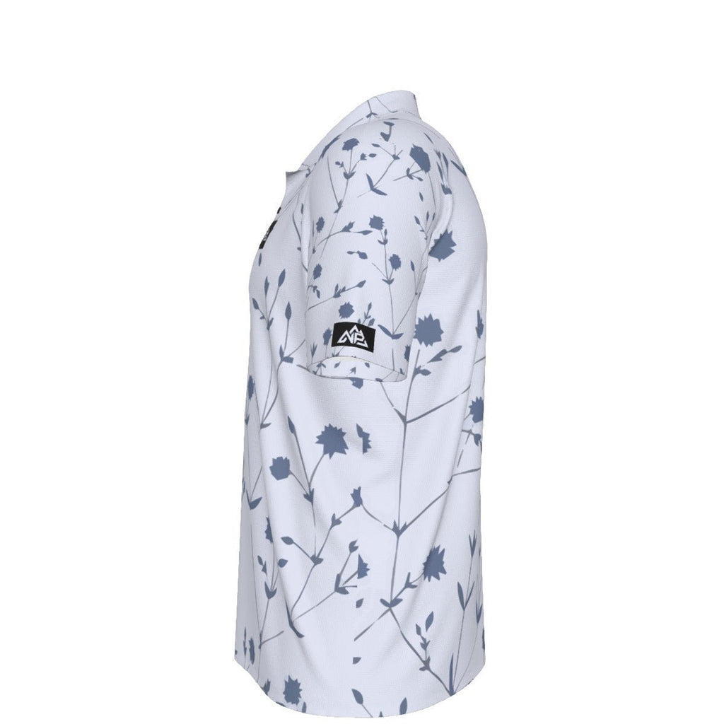 NP 26 Men's UV Protection Polo Shirt | White - Nested Peak LLC