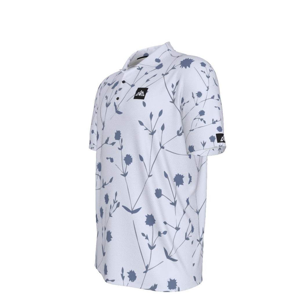 NP 26 Men's UV Protection Polo Shirt | White - Nested Peak LLC