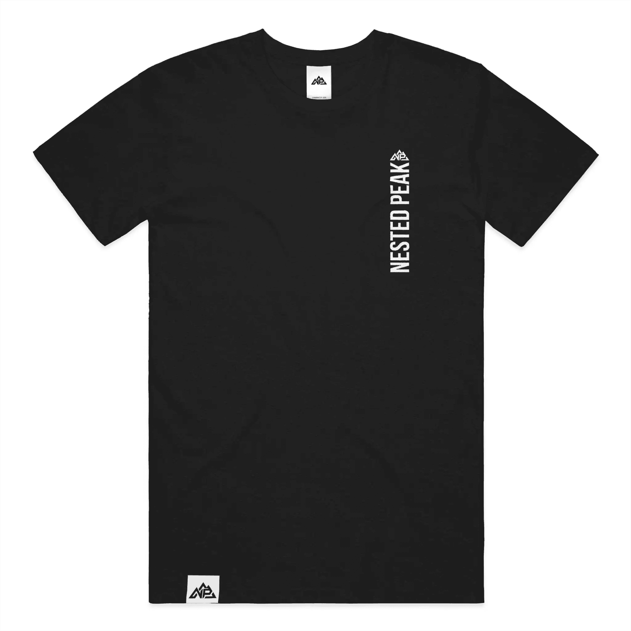 NP 26 Men's Vertical Triblend Tee | Solid Navy Triblend, Solid Black Triblend, Red Triblend - Nested Peak