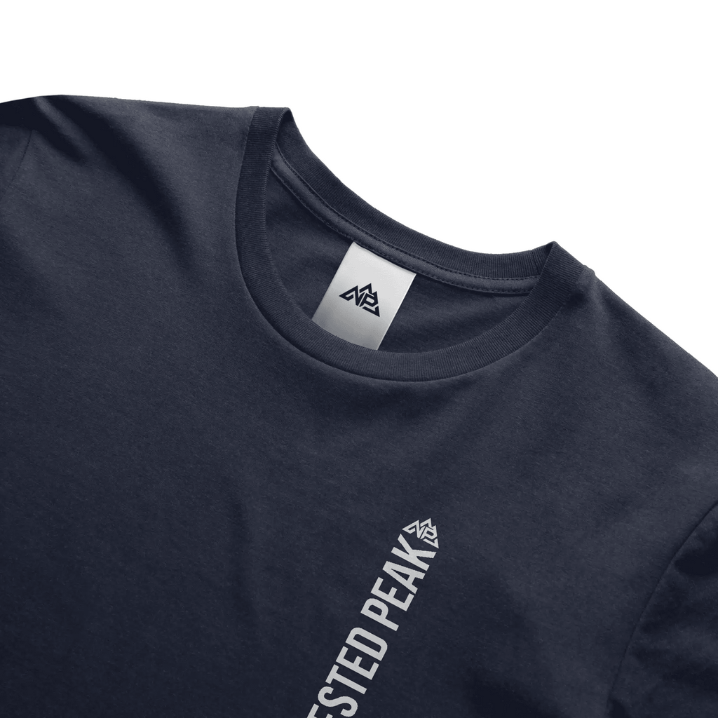 NP 26 Men's Vertical Triblend Tee | Solid Navy Triblend, Solid Black Triblend, Red Triblend - Nested Peak