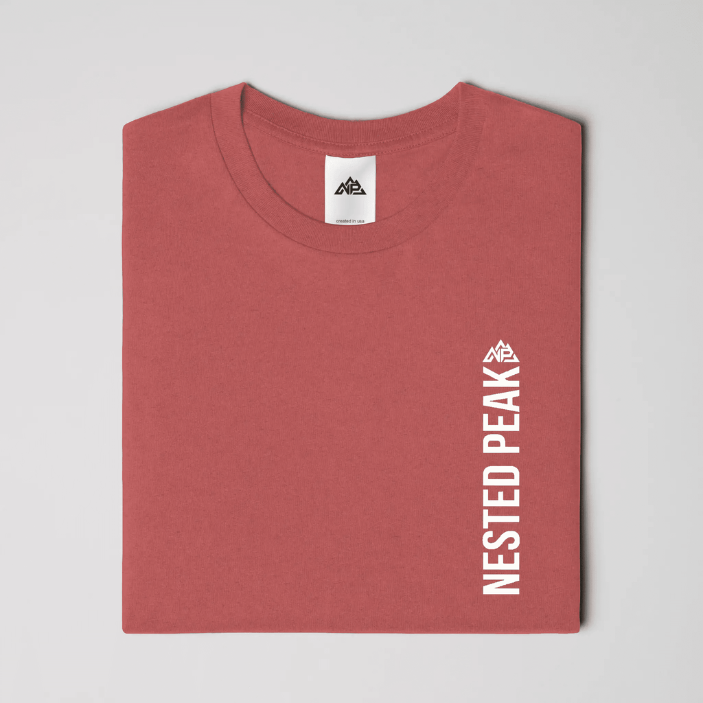 NP 26 Men's Vertical Triblend Tee | Solid Navy Triblend, Solid Black Triblend, Red Triblend - Nested Peak