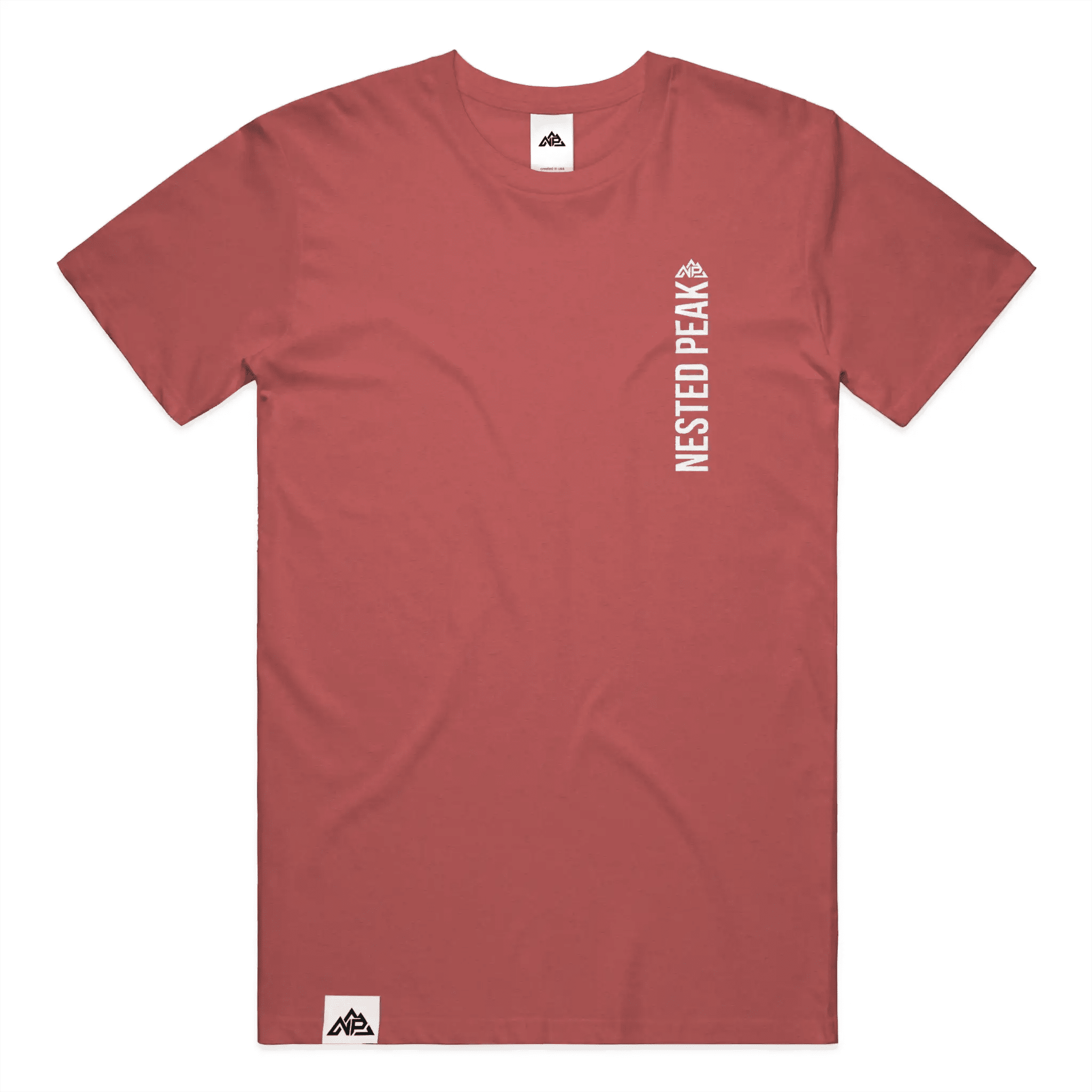 NP 26 Men's Vertical Triblend Tee | Solid Navy Triblend, Solid Black Triblend, Red Triblend - Nested Peak