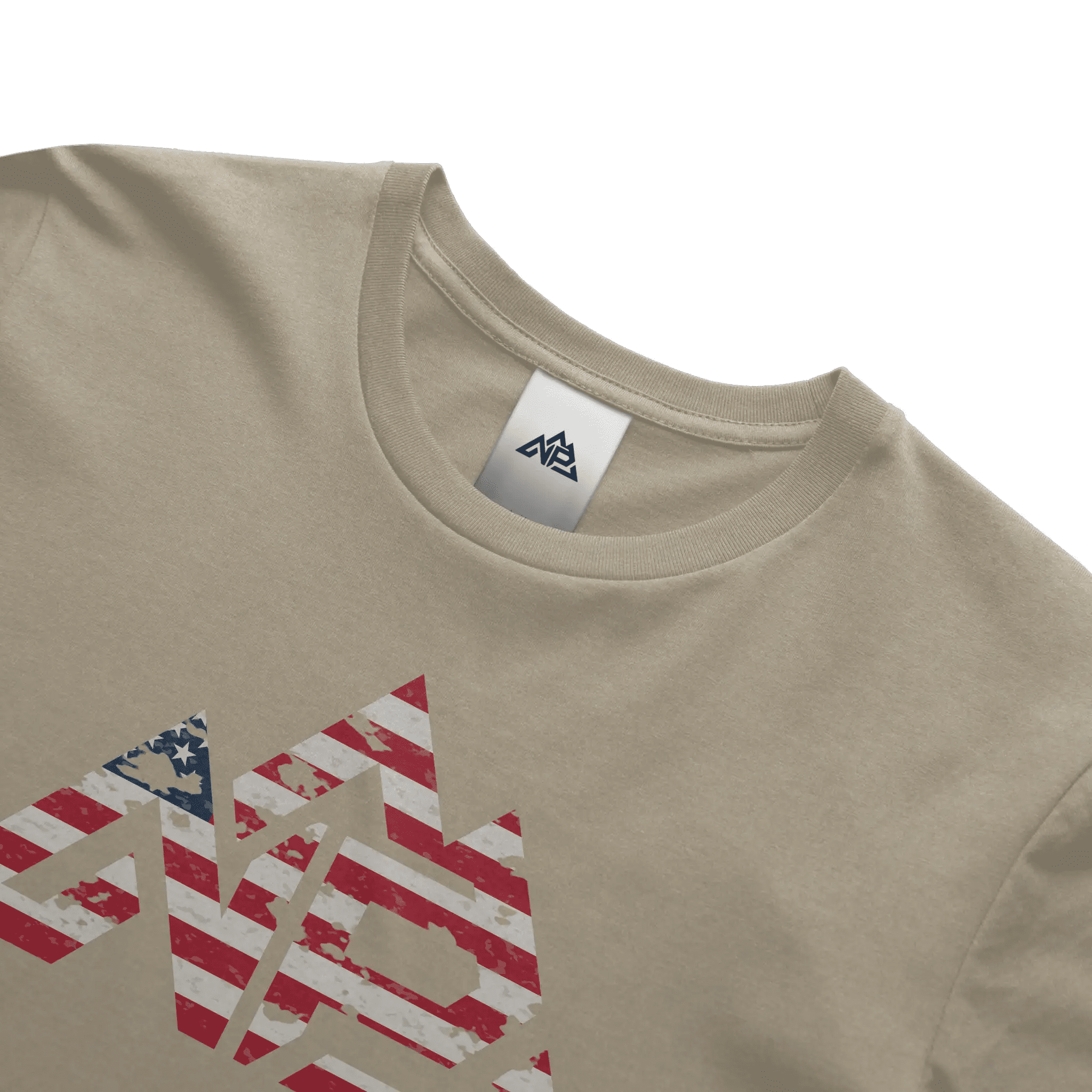 NP 26 Men's Vintage Flag Dri-Power T-Shirt | Navy, Sandstone, Military Green - Nested Peak