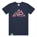 NP 26 Men's Vintage Flag Dri-Power T-Shirt | Navy, Sandstone, Military Green - Nested Peak