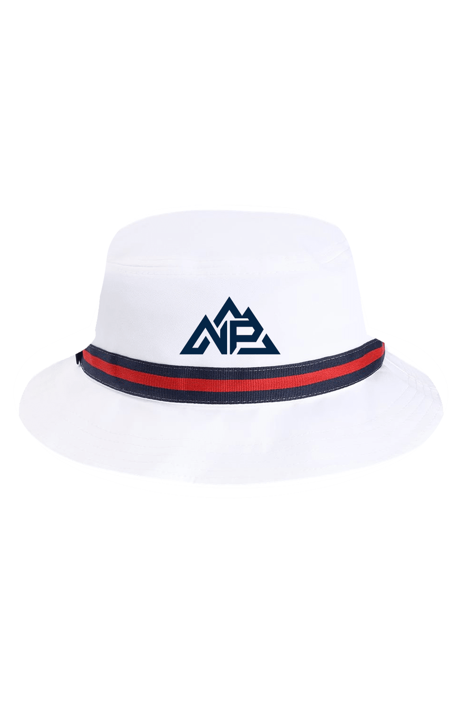 NP 26 Oxford Performance Bucket Hat | White/Maroon, White/Navy/Red, White/Navy - Nested Peak