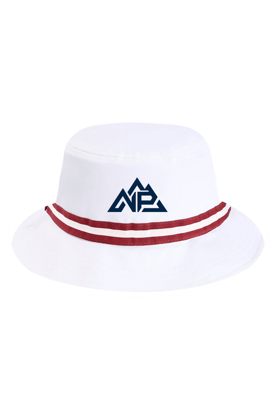 NP 26 Oxford Performance Bucket Hat | White/Maroon, White/Navy/Red, White/Navy - Nested Peak