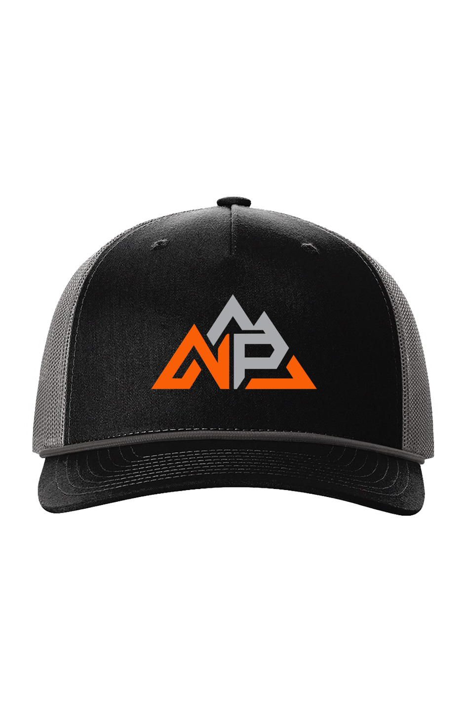 NP 26 SO Five Panel Trucker with Rope Cap | Black/Charcoal, White/Black, Heather Grey/White - Nested Peak LLC