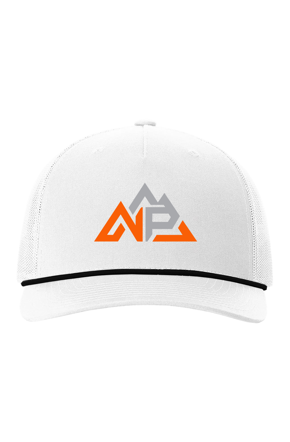 NP 26 SO Five Panel Trucker with Rope Cap | Black/Charcoal, White/Black, Heather Grey/White - Nested Peak LLC