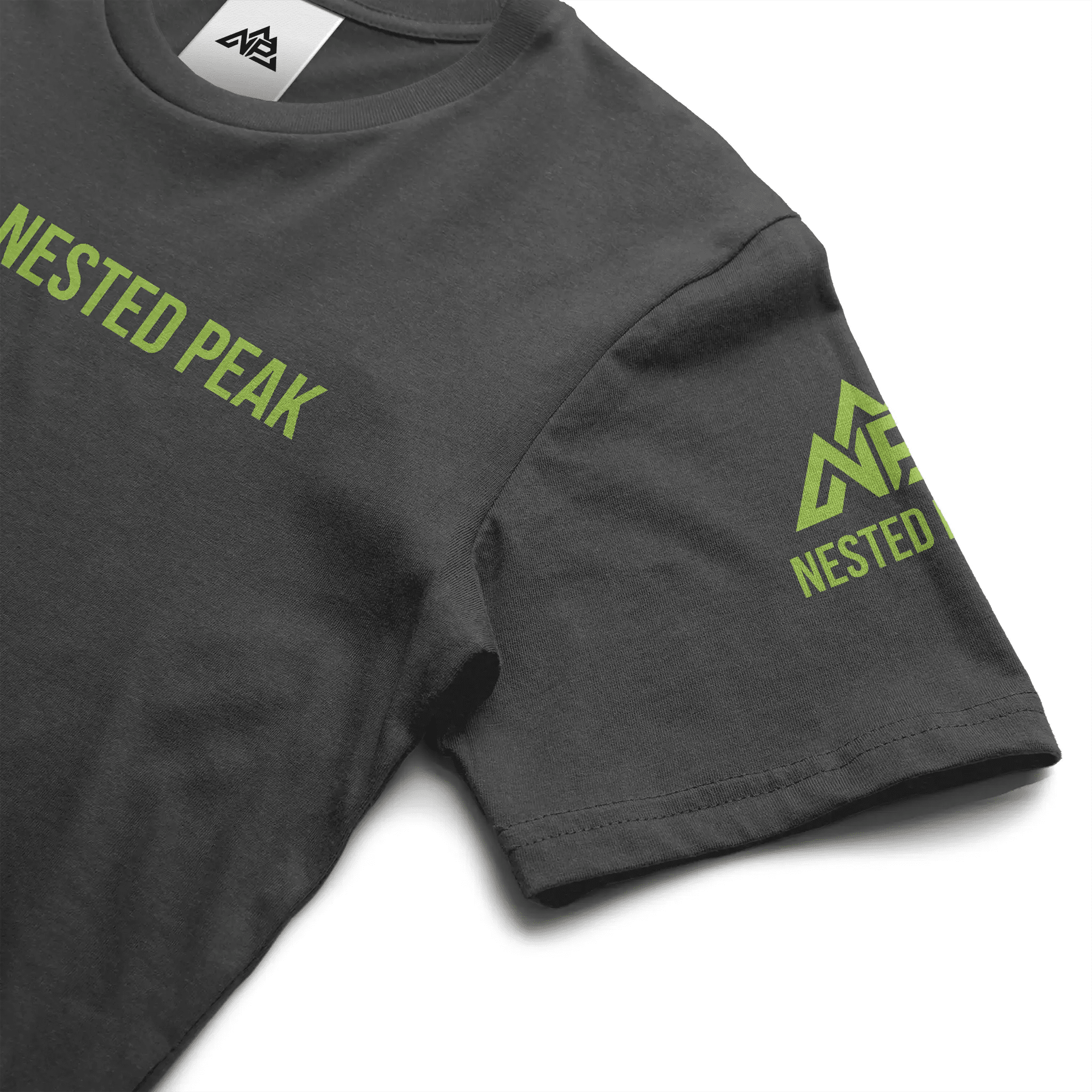 NP 26 Unisex Heather Short Sleeve T-Shirt | White, Indigo, Black - Nested Peak