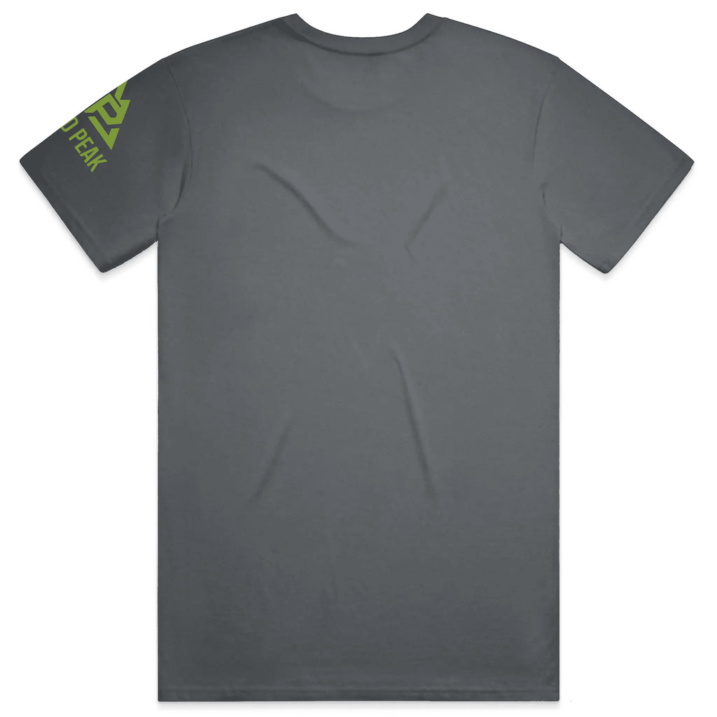 NP 26 Unisex Heather Short Sleeve T-Shirt | White, Indigo, Black - Nested Peak