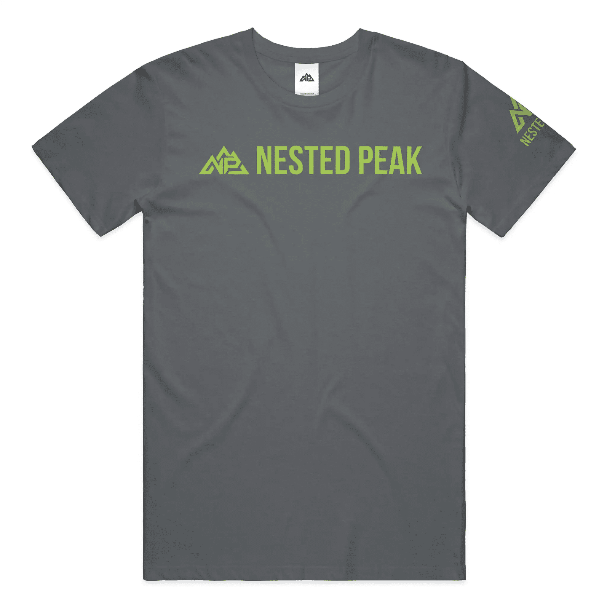 NP 26 Unisex Heather Short Sleeve T-Shirt | White, Indigo, Black - Nested Peak