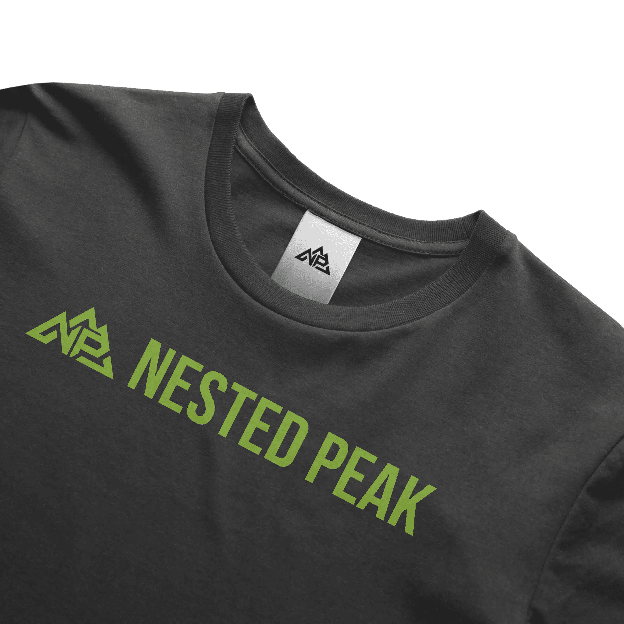 NP 26 Unisex Heather Short Sleeve T-Shirt | White, Indigo, Black - Nested Peak