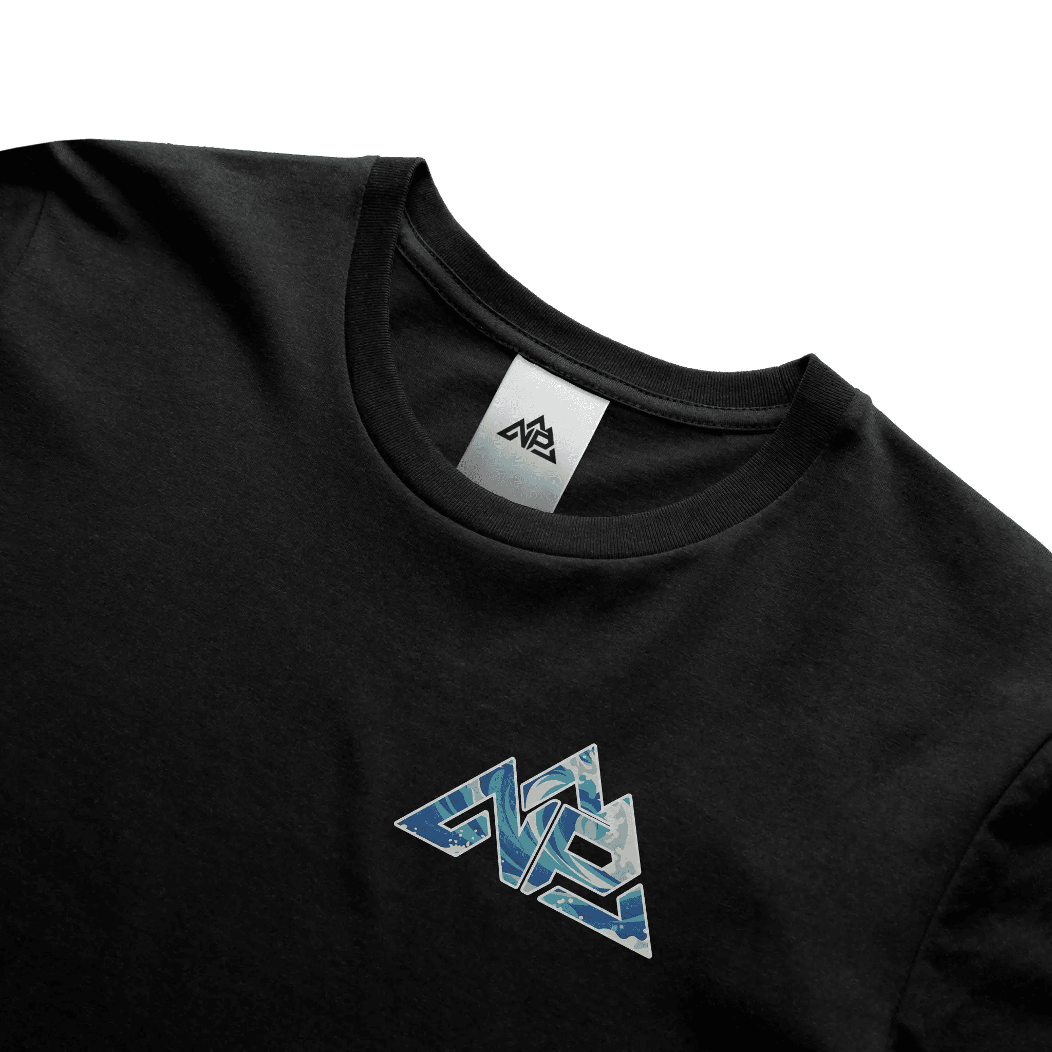NP 26 Wave Men's Perfect Tri Tee | New Navy, Black, White - Nested Peak