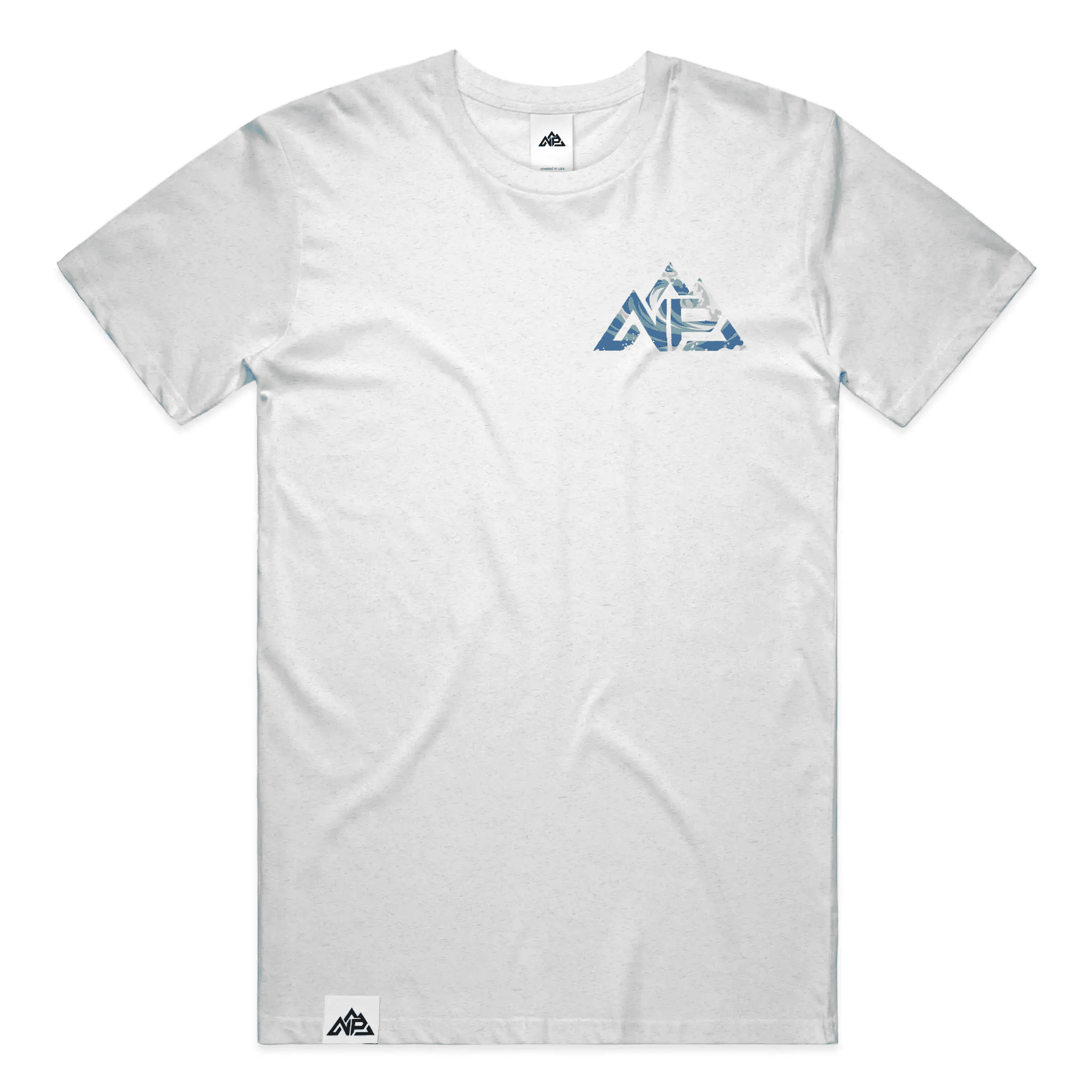 NP 26 Wave Men's Perfect Tri Tee | New Navy, Black, White - Nested Peak