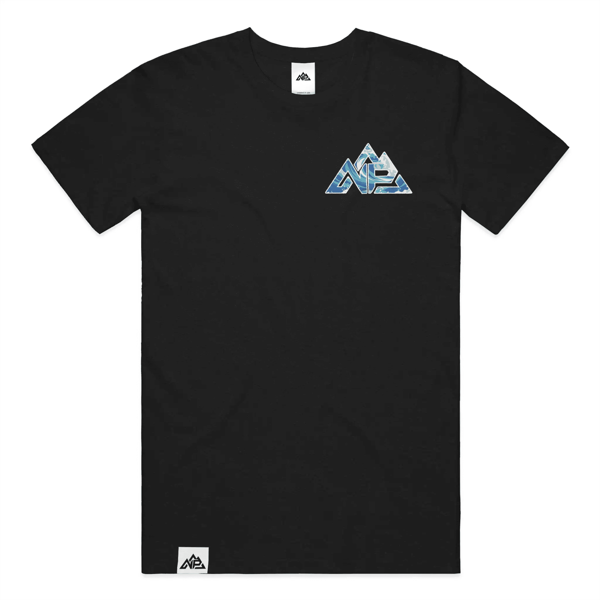 NP 26 Wave Men's Perfect Tri Tee | New Navy, Black, White - Nested Peak