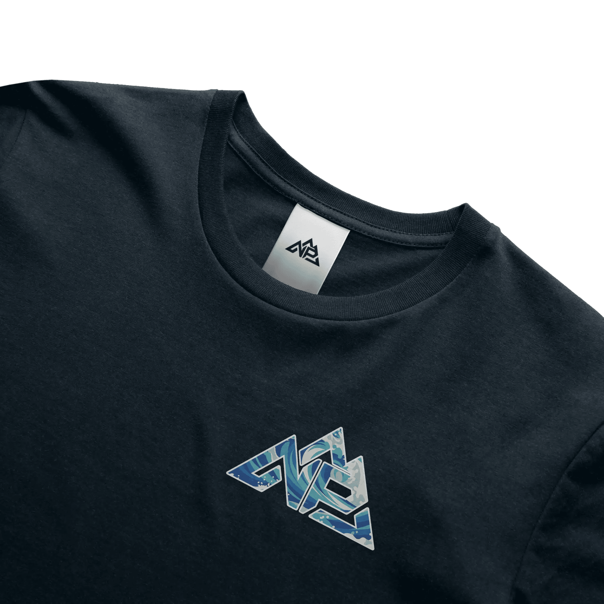 NP 26 Wave Men's Perfect Tri Tee | New Navy, Black, White - Nested Peak