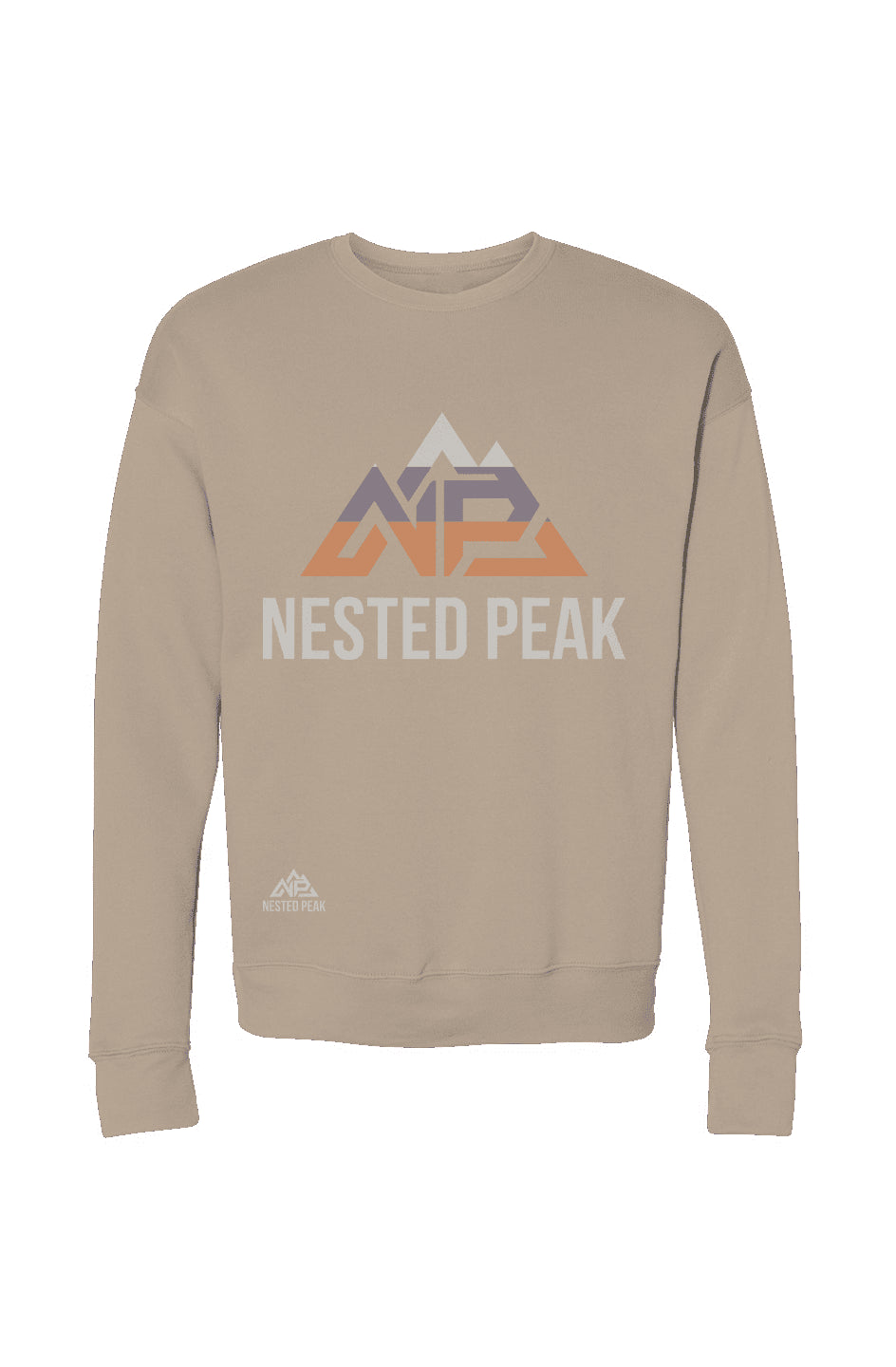 NP 26 Women's Drop Shoulder Sweatshirt | Mauve, Dusty Blue, Tan - Nested Peak