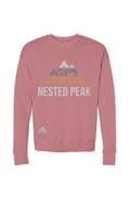 NP 26 Women's Drop Shoulder Sweatshirt | Mauve, Dusty Blue, Tan - Nested Peak