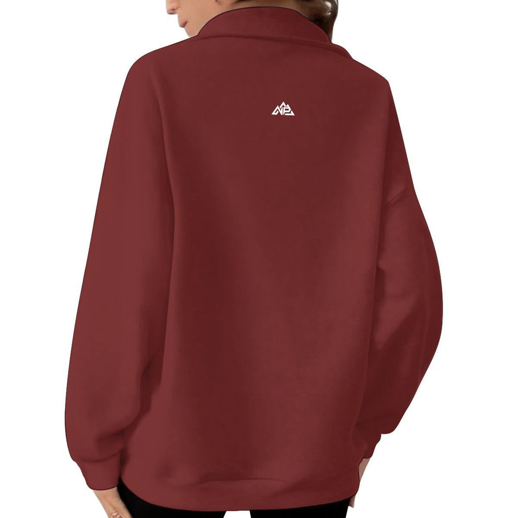 NP 26 Women's Half-Zip Fleece Sweatshirt | Cornflower Blue, Granite Gray, Rose Quartz, Tuscan Red - Nested Peak LLC