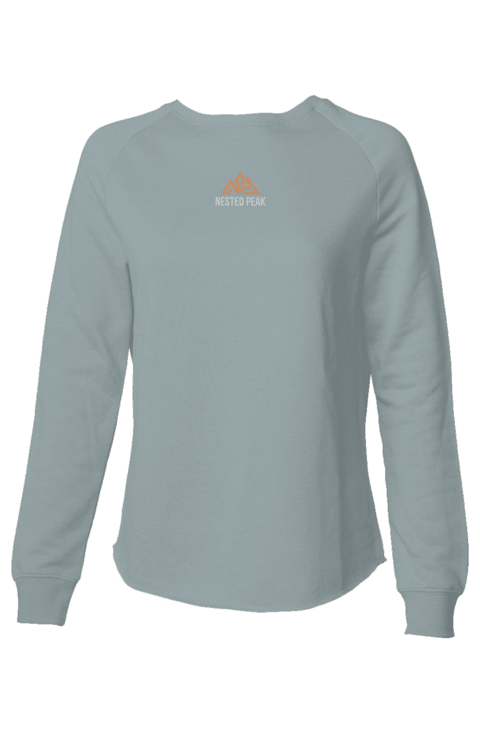 NP 26 Women's Lightweight Wash Sweatshirt | Sage, Misty Blue, Blush - Nested Peak