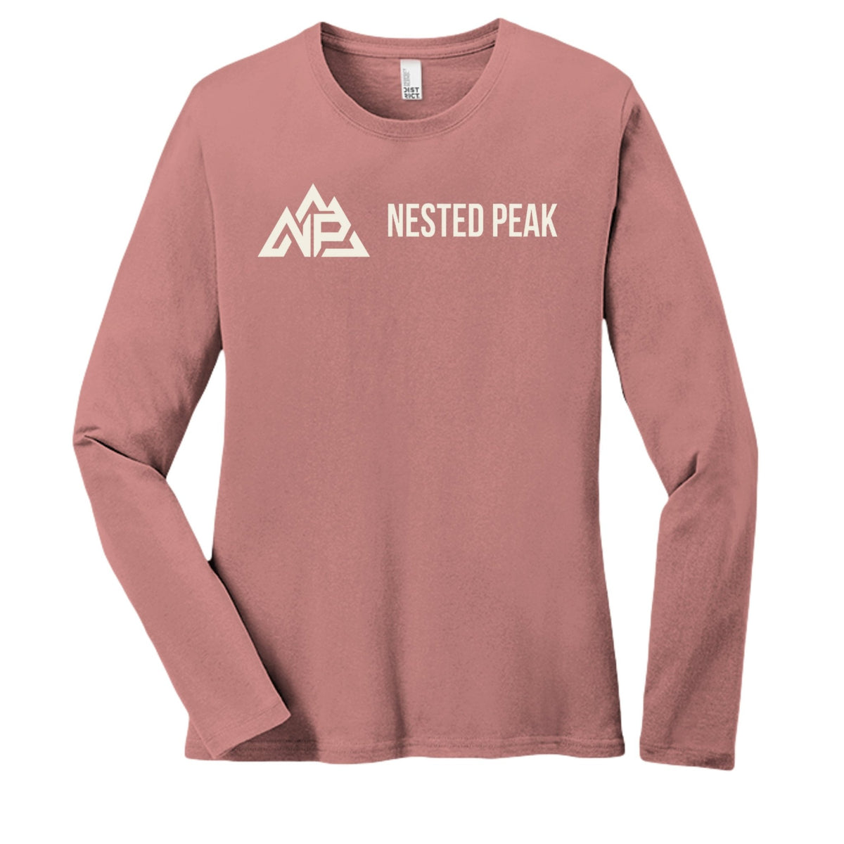 NP 26 Women's Long Sleeve Tee | Light Heather Grey, Heathered Royal, Heathered Olive, Heathered Dusty Sage, Heathered Charcoal, Blust Frost - Nested Peak