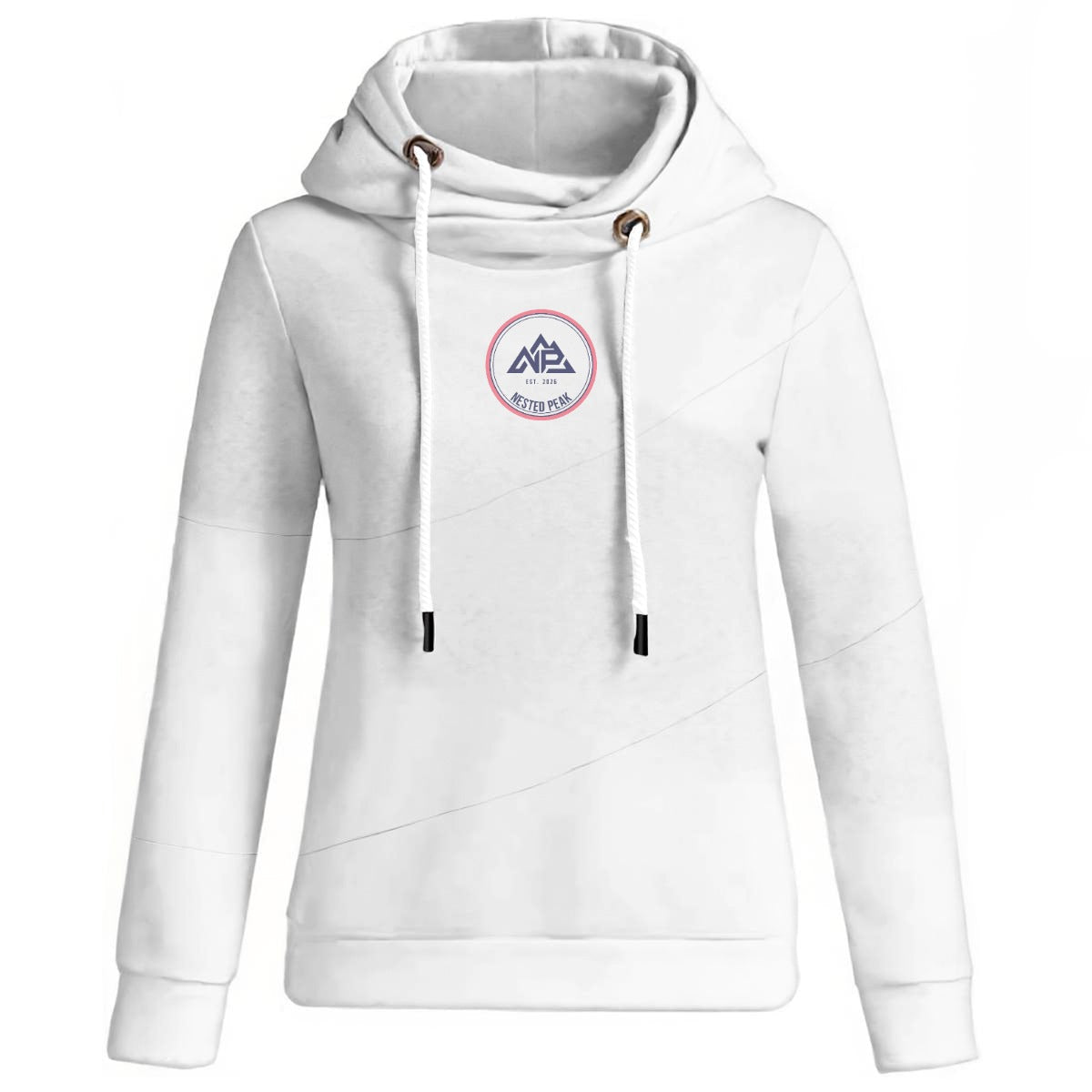 NP 26 Women's Patchwork Hoodie | White - Nested Peak