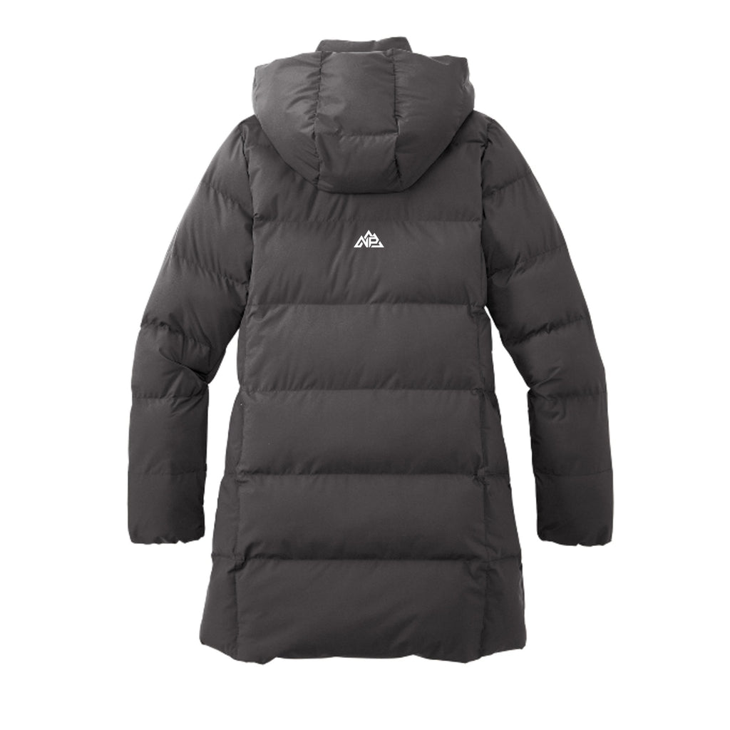 NP 26 Women's Puffy Parka | Deep Black, Anchor Grey - Nested Peak