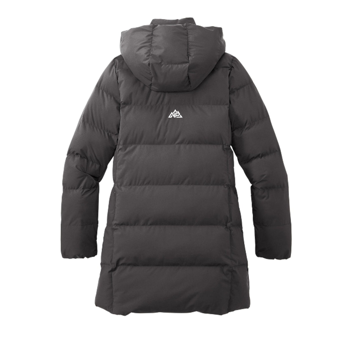 NP 26 Women's Puffy Parka | Deep Black, Anchor Grey - Nested Peak