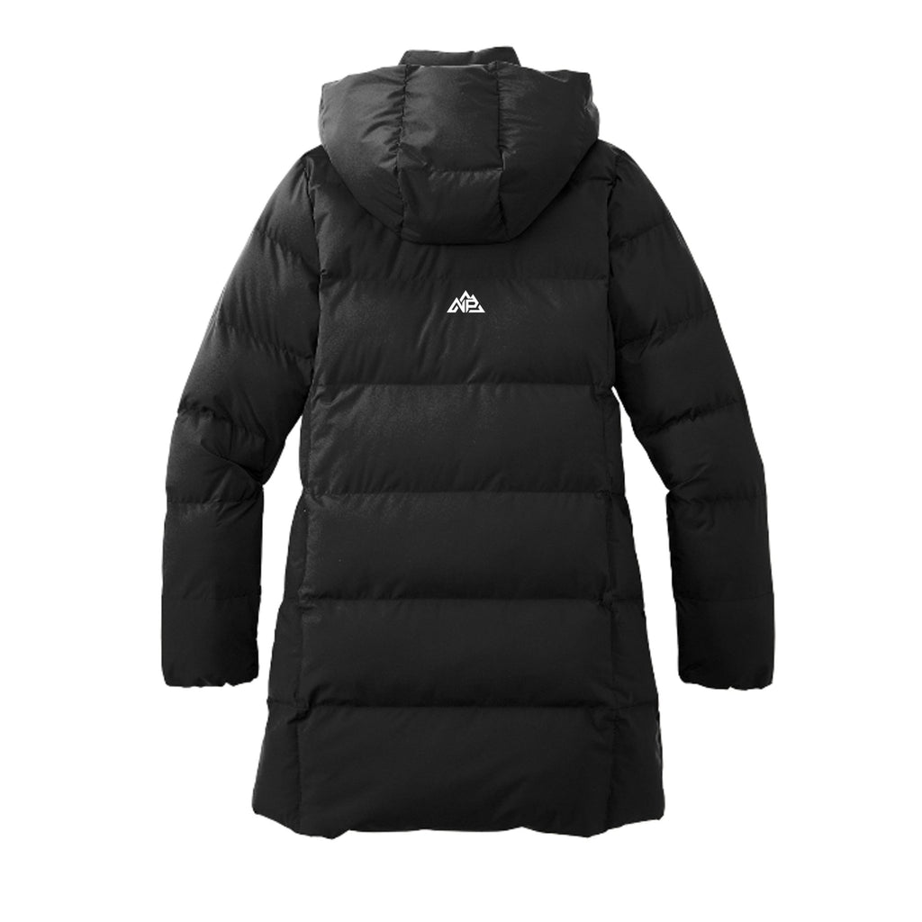 NP 26 Women's Puffy Parka | Deep Black, Anchor Grey - Nested Peak