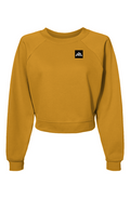 NP 26 Women's Raglan Pullover Fleece Sweatshirt | Heather Mustard, French Vanilla, Heather Sand Dune - Nested Peak LLC
