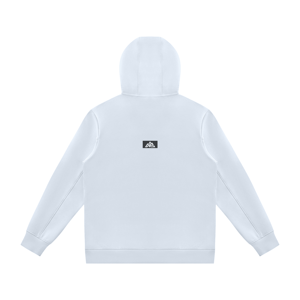 NP 26 Women's Regular Fit Full Zip Hoodie | Light Blue, Flower Gray - Nested Peak LLC