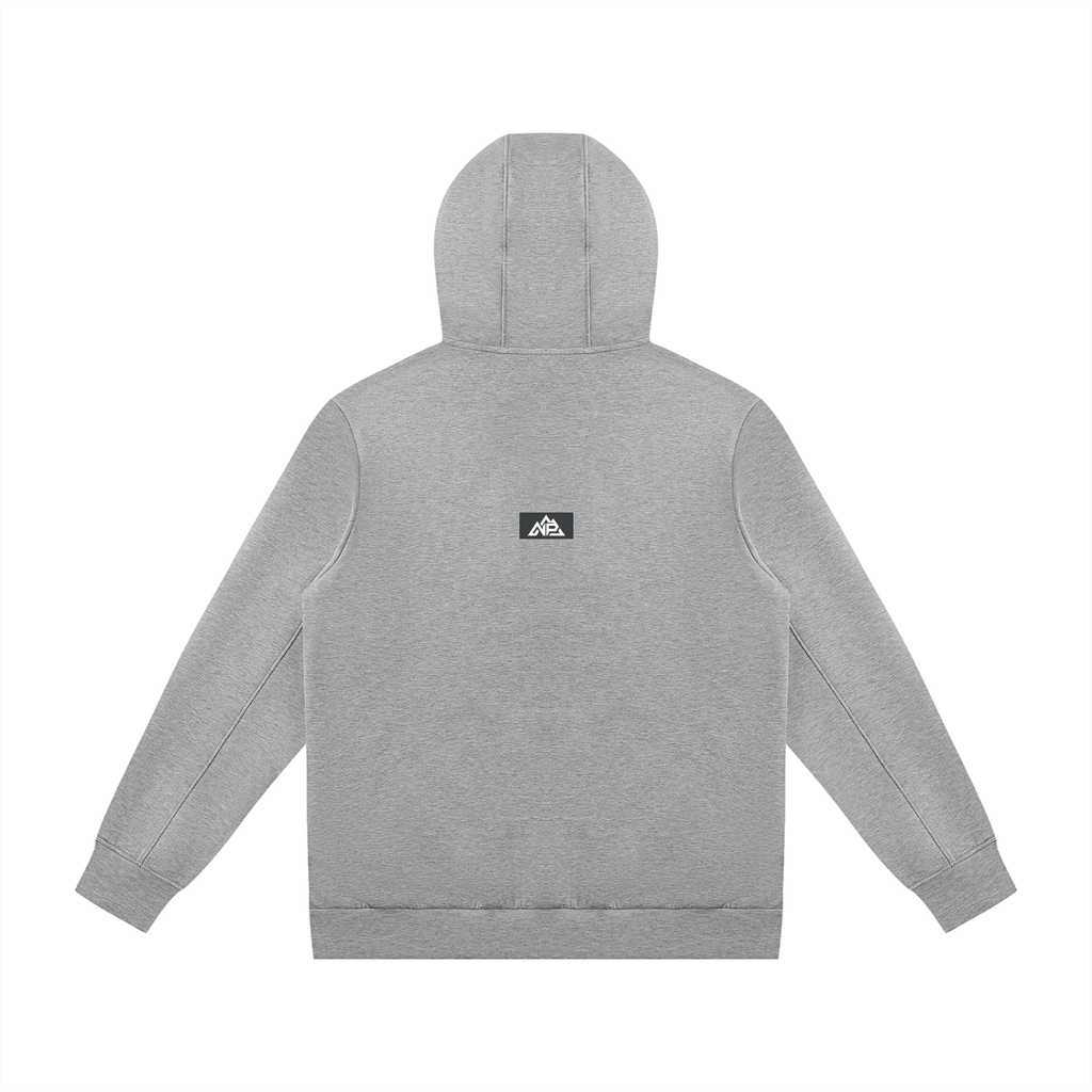 NP 26 Women's Regular Fit Full Zip Hoodie | Light Blue, Flower Gray - Nested Peak LLC