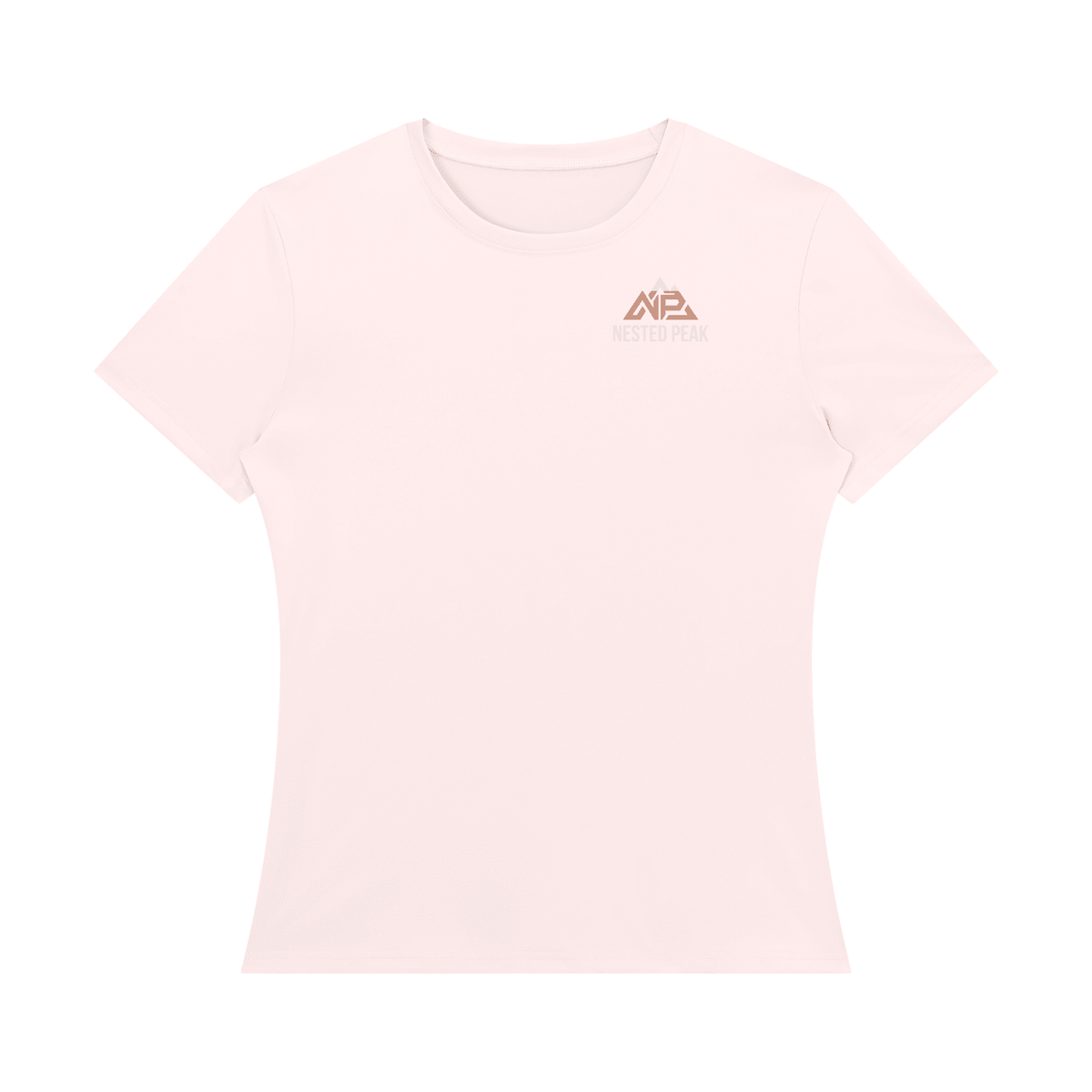 NP 26 Women's Regular Fit T-Shirt | Sky Blue, Pink, Light Green, Black, Navy Blue - Nested Peak
