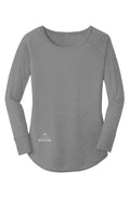 NP 26 Women's Tri LS Tunic Tee | Grey Frost, Black Frost - Nested Peak