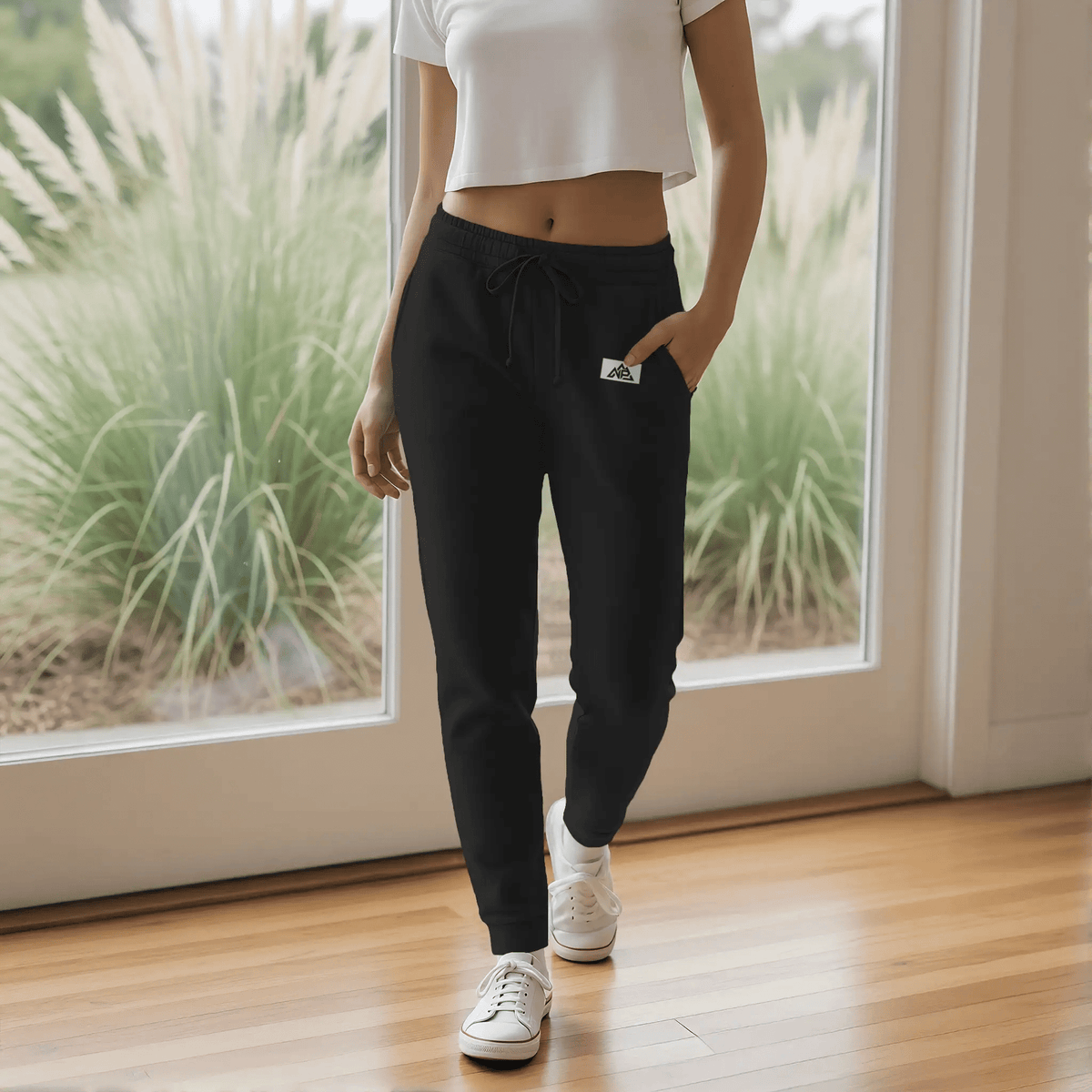 NP 26 Women's Wash Sweatpants | Misty Blue, Black, Dusty Rose - Nested Peak LLC
