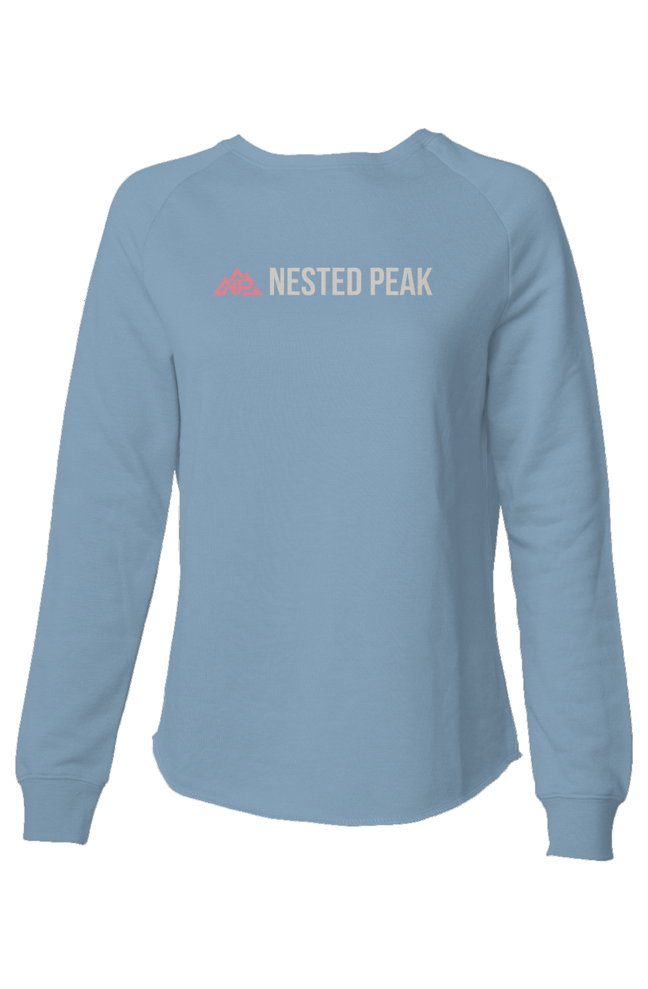 NP 26 WP Women's Lightweight Wash Sweatshirt | Sage, Shadow, Misty Blue - Nested Peak