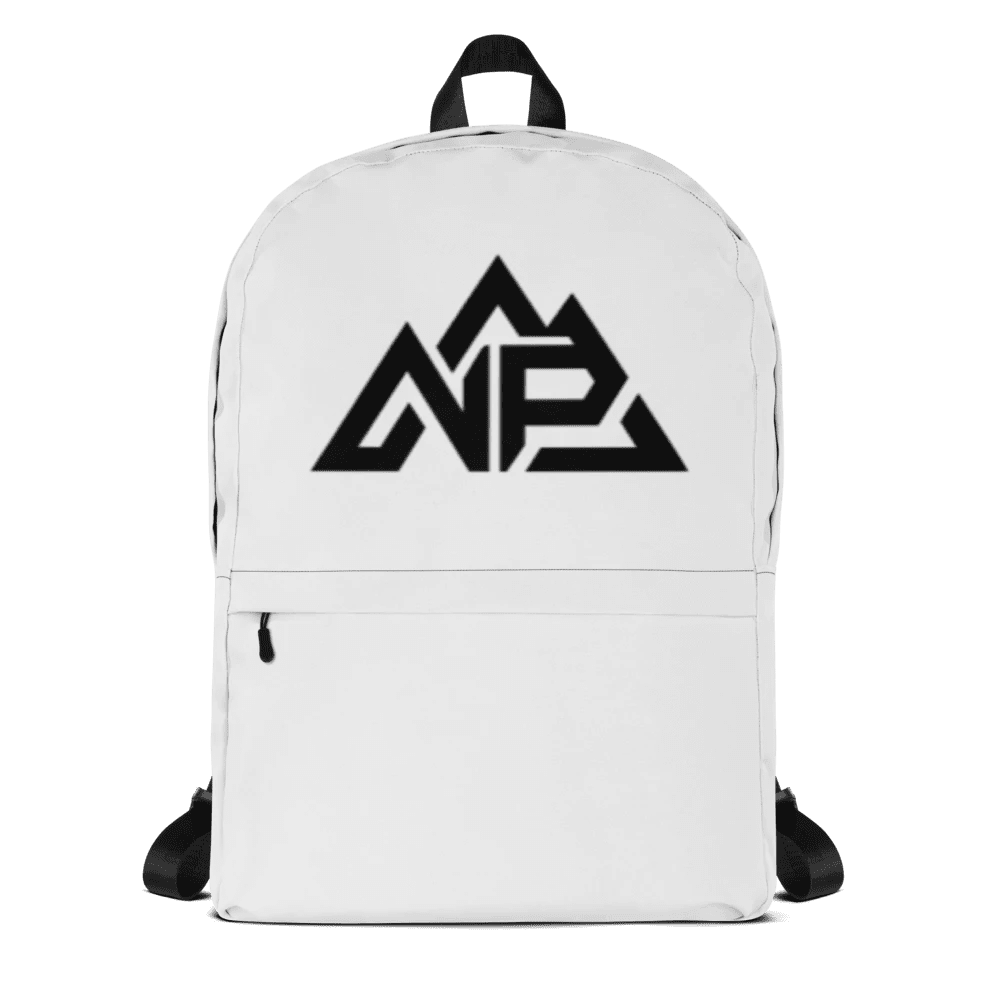 NP All-Over Print Backpack | White - Nested Peak