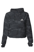 NP Black Camo Crop Windbreaker - Nested Peak