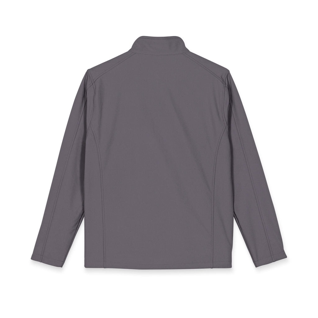 NP Embroidered Mountain Logo Soft Shell Jacket — Men's Lightweight Weatherproof Coat | Battleship Grey, Black, Black Charcoal Heather, Deep Smoke, Dress Blue Navy, Maroon, Pearl Grey Heather - Nested Peak
